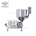 Bespacker GZB-1000H Semi-automatic rotor pump filling machine for honey, shampoo, and chocolate sauce, equipped with heating