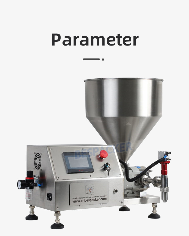 Bespacker GZB-T1000 Food Jam Oil Rotor Lobe Filling Pump Chocolate Filler Peanut Lotion Cosmetic Cream Paste Filling Machine