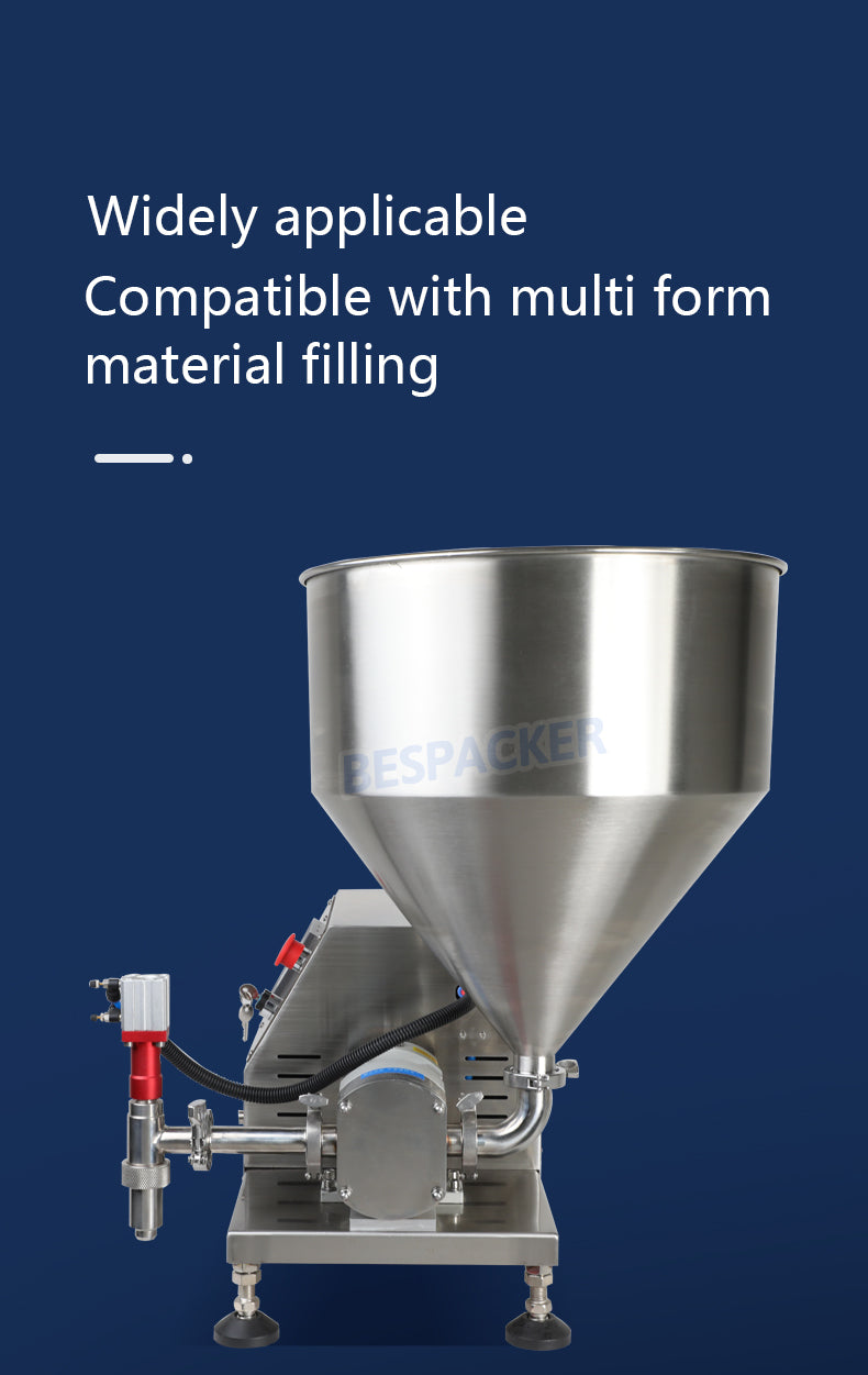Bespacker GZB-T1000 Food Jam Oil Rotor Lobe Filling Pump Chocolate Filler Peanut Lotion Cosmetic Cream Paste Filling Machine