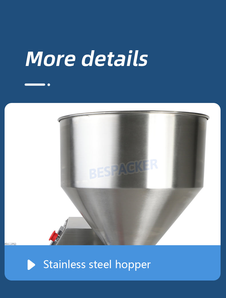 Bespacker GZB-T1000 Food Jam Oil Rotor Lobe Filling Pump Chocolate Filler Peanut Lotion Cosmetic Cream Paste Filling Machine