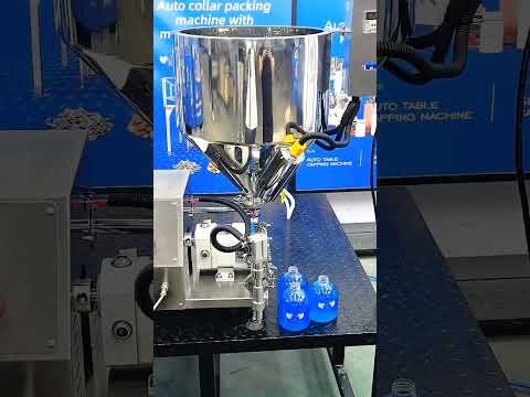 Bespacker GZB-1000H Semi-automatic rotor pump filling machine for honey, shampoo, and chocolate sauce, equipped with heating